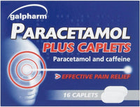 Galpharm Paracetamol Plus Caplets with Caffeine - 5 Packs | 80 Caplets