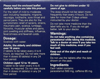 Galpharm Paracetamol Plus Caplets with Caffeine - 5 Packs | 80 Caplets
