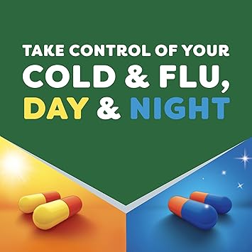 Galpharm Max Strength Cold & Flu Day & Night Capsules - 5 Packs | 80 Capsules