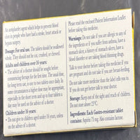 Galpharm Aspirin 75mg Tablets (Low Dose Aspirin for Daily Use) - 3 Packs | 84 Tablets