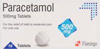 Flamingo Paracetamol Tablets 500mg - 5 Packs | 80 Tablets