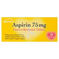 Galpharm Aspirin 75mg Tablets - 5 Packs | 140 Tablets