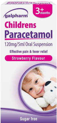 Galpharm Children’s Paracetamol Pain & Fever Relief Oral Suspension (Strawberry) – 100ml