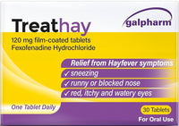 Galpharm Treathay Fexofenadine 120mg Tablets – 3 Packs | 90 Tablets