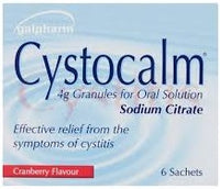 Galpharm Cystocalm Cystitis Relief 4g Granules Cranberry 6 Sachets - 2 Packs | 12 Sachets