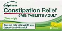 Galpharm Entrolax Constipation Relief Tablets (Bisacodyl) - 5 Packs | 100 Tablets