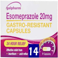 Galpharm Esomeprazole 20mg Gastro-Resistant Capsules – 2 Packs | 14 Capsules