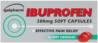 Galpharm Ibuprofen 200mg Soft Liquid Capsules – 5 Packs | 80 Capsules