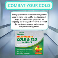 Galpharm Max Strength Cold & Flu Relief Capsules - 5 Packs | 80 Capsules