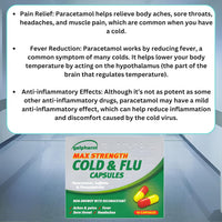 Galpharm Max Strength Cold & Flu Relief Capsules - 5 Packs | 80 Capsules